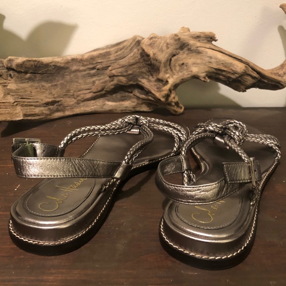 COPY - Cole Haan sandals, silver rope and knotted, leather, size 8 - Picture 4 of 4